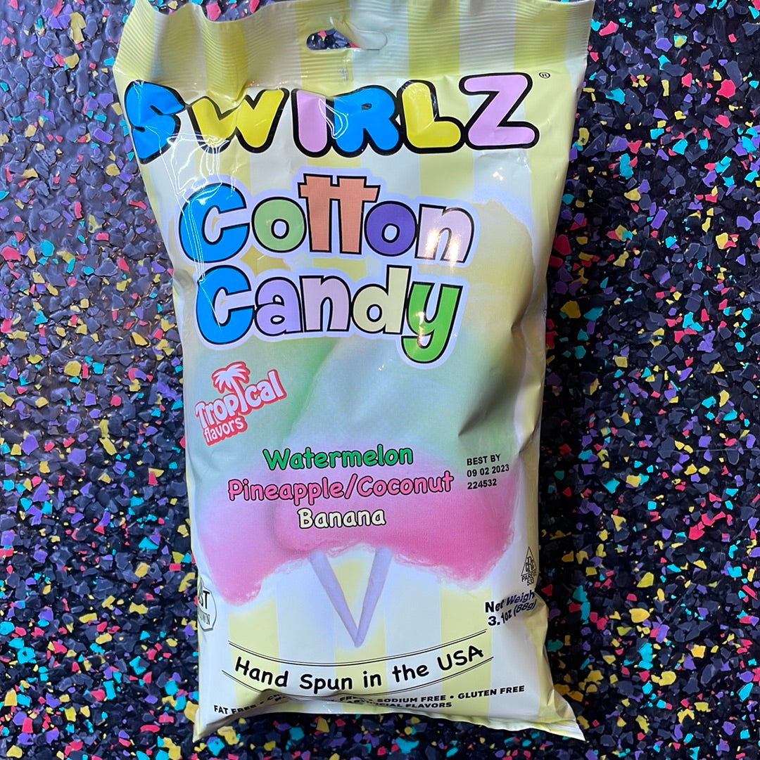 Swirlz Tropical Flavors Cotton Candy (3.1 oz) | Dashmart