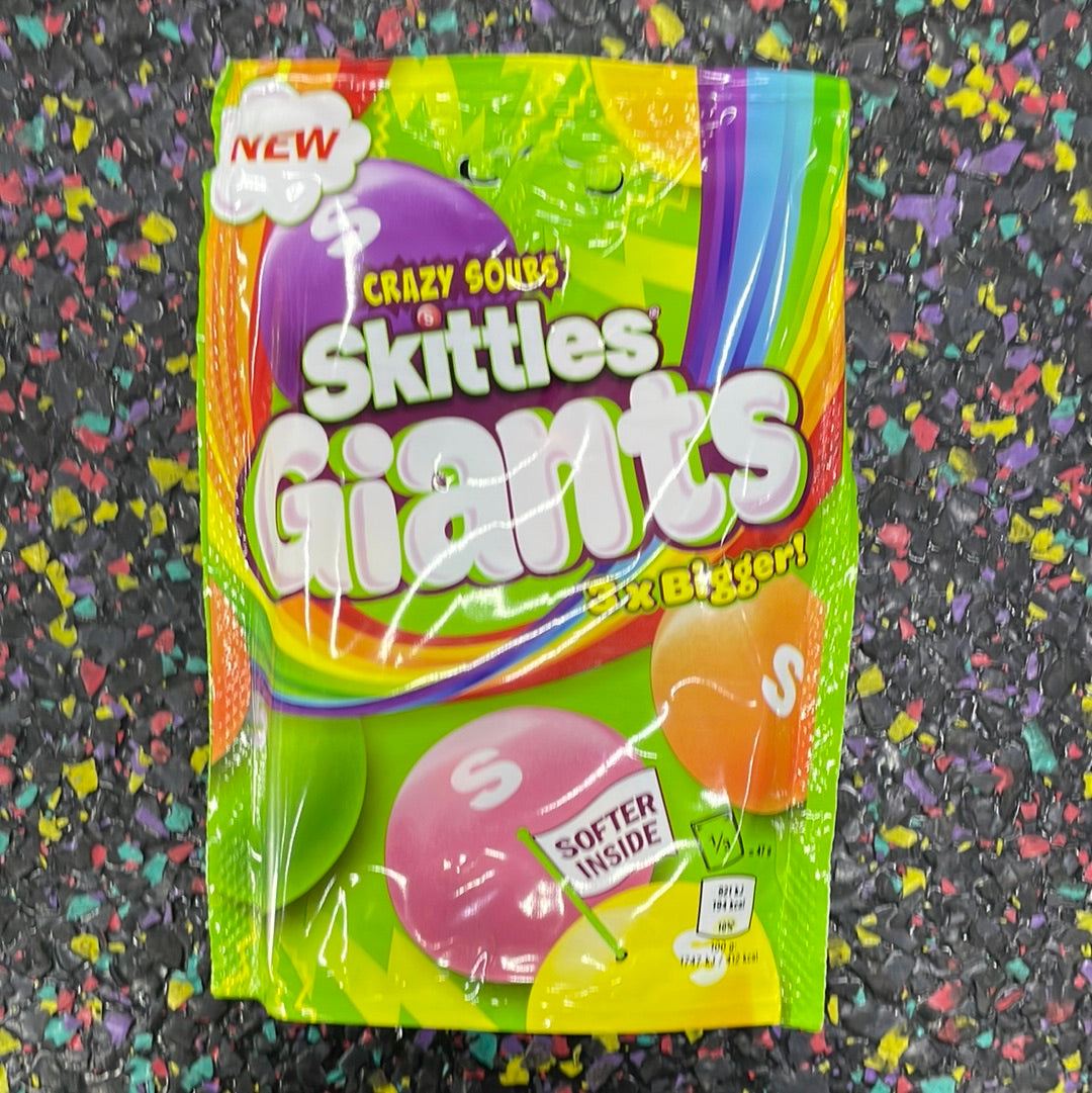 Skittles Giant Fruit Sours 141g Toms Confectionery Warehouse