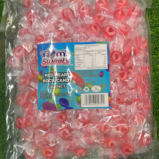 Tom’s sweets - Red Heart rock Candy 1kg