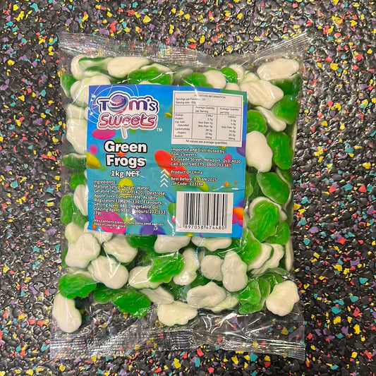 Tom's Sweets Green Frogs 1kg