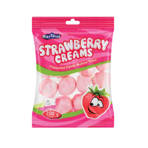 Baxton Sweets Strawberry Creams 200g