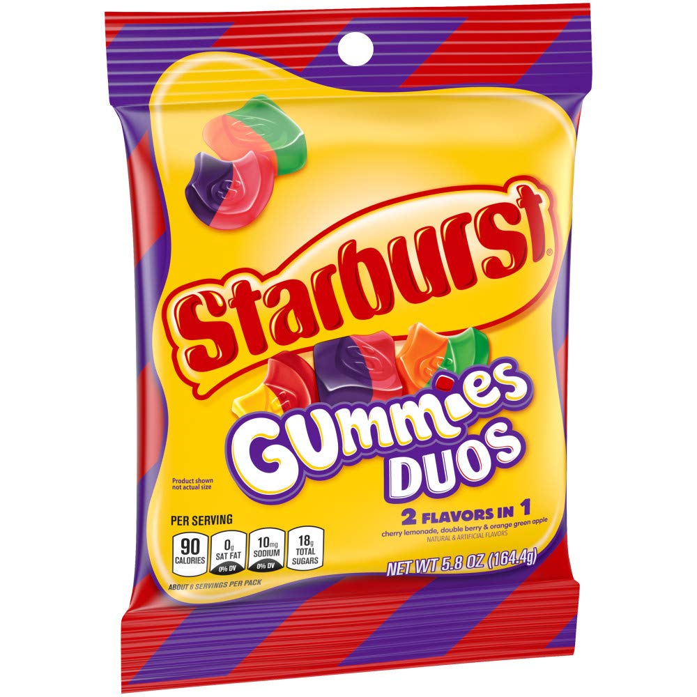 STARBURST GUMMIES DUOS BAG 164.4g