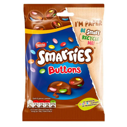 UK Nestle Smarties Buttons 90g