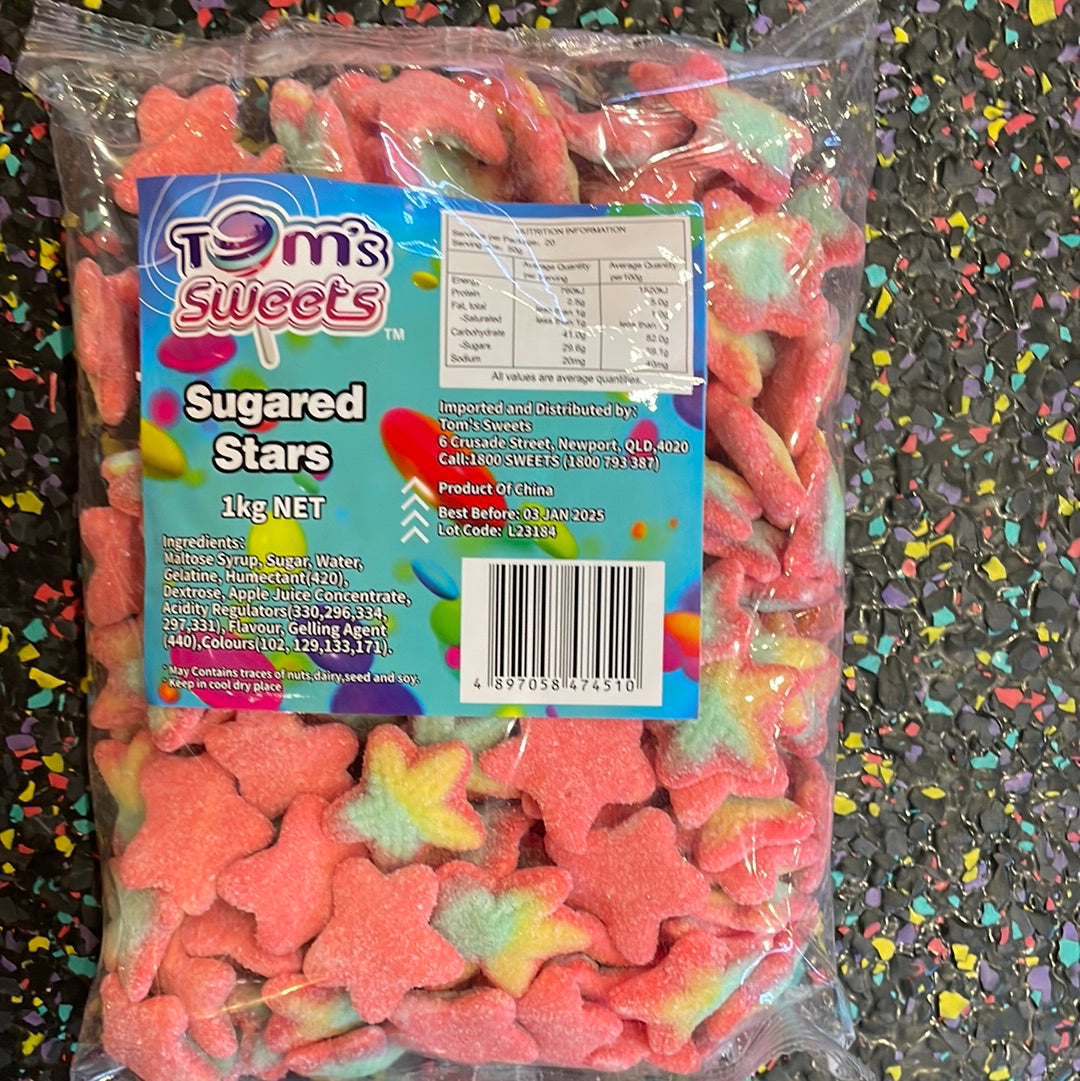 Tom's Sweets Sugared Stars 1kg