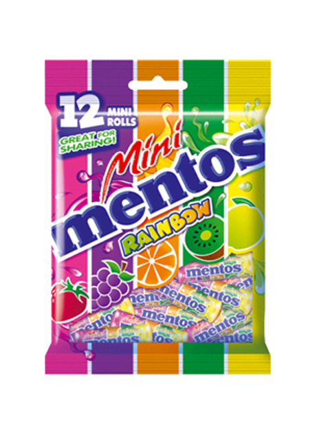 Mentos Mini Roll Rainbow 336g