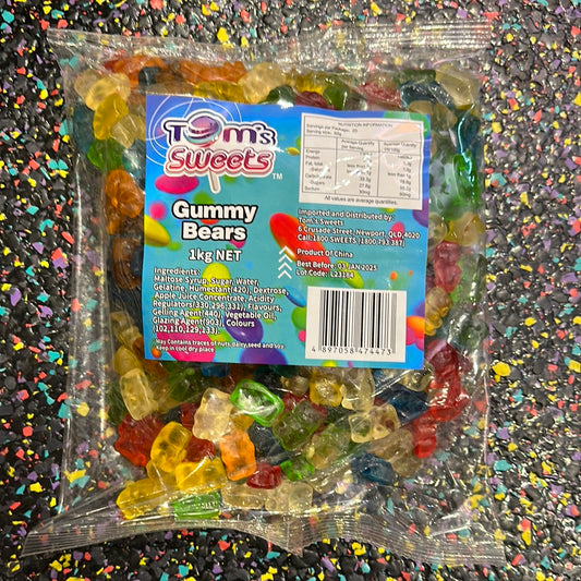 Tom's Sweets Gummy Bears 1kg