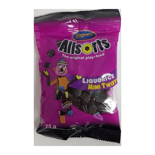 All Sorts Liquorice TWISTS 75g