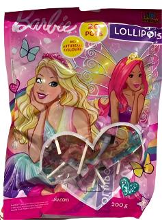 Barbie Lollipops 200g