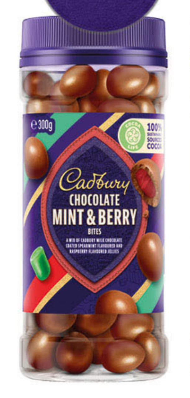 Cad Choc Mint & Berry Bits 300g