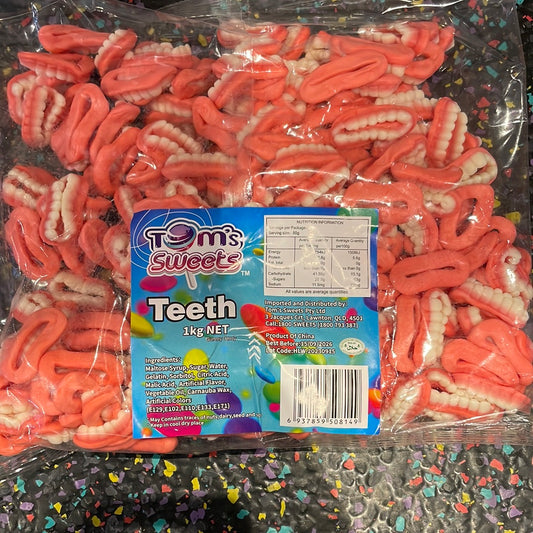 Tom's Sweets Gummy Teeth 1kg