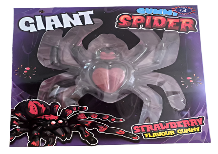 Giant Gummy Spider Strawberry Flavoured 280g