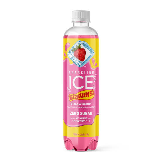 Sparkling Ice - Starburst strawberry 500ml – Tom's Confectionery Warehouse