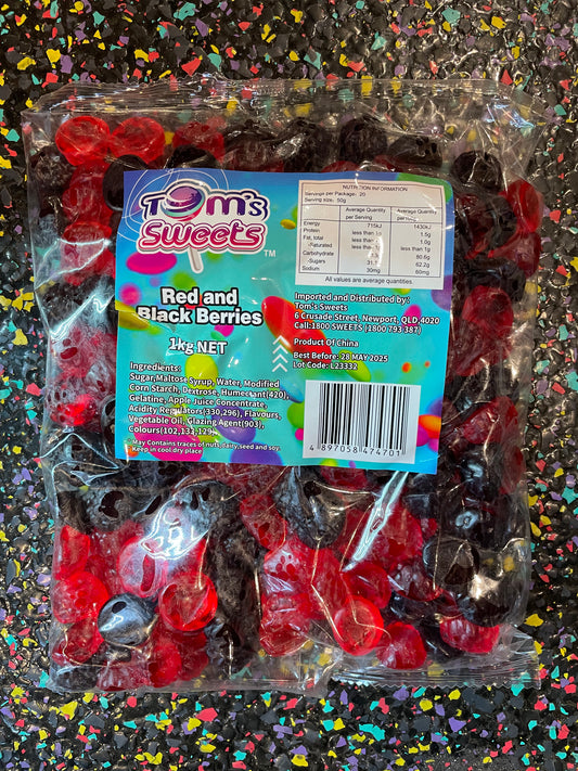 Tom’s sweets - Red and Black Berries 1kg