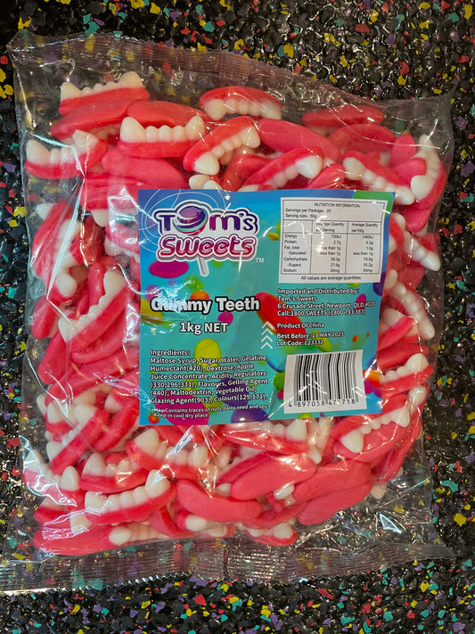 Tom’s sweets - Gummy Teeth 1kg