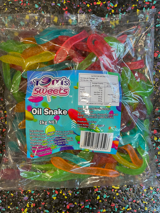 Tom’s sweets - Oiled Snakes 1kg