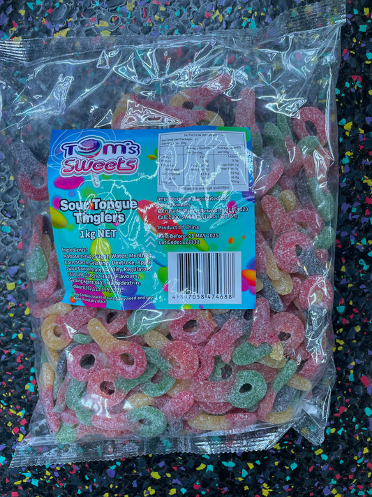 Tom’s sweets - Sour Tongue Tinglers 1kg