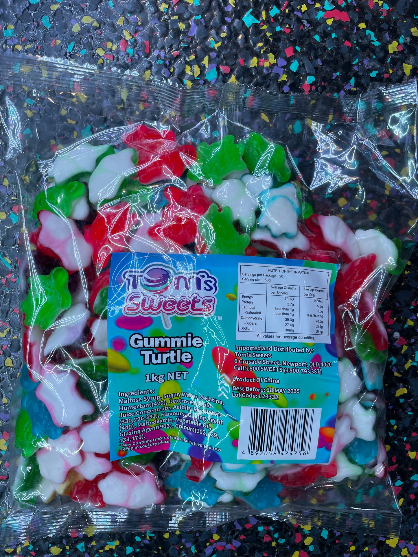 Tom’s sweets - Gummie Turtle 1kg