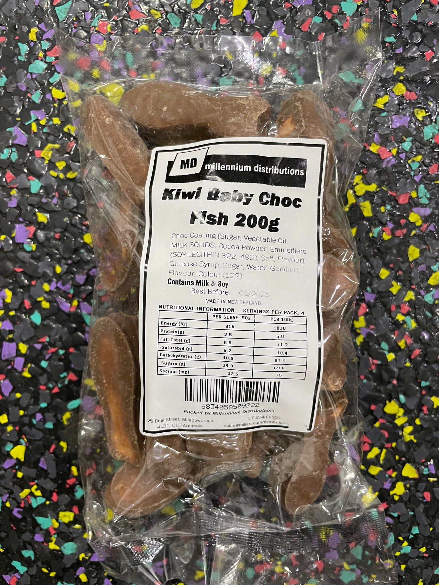 Kiwi Baby Choc Fish - 200g