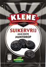 Klene - Muntendrop Suikervrij (Licorice Coins Sweet Sugarfree) 100g