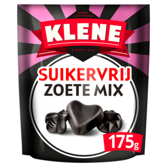 Klene - Dropmix Zoet Suikervrij (Licorice Sweet Assorted Sugarfree) 175g