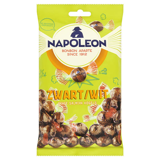 Napoleon - Black-White Salmiak Balls (Zwart-Wit Ballen) 225g