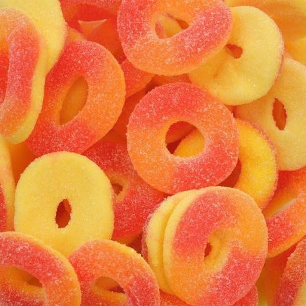 Tom's Sweets Peach Rings 1kg