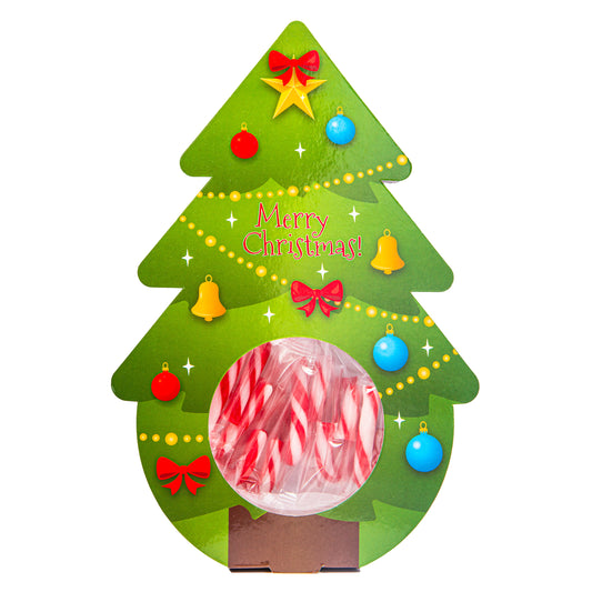 Tom's Sweets - Xmas Tree Mini Candy Cane 50g