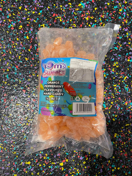 Tom's Sweets Orange Peppermint Hard Candy 1kg