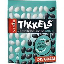 Venco - Tikkels Drop & Mint (Licorice & Mint Hard) 235g