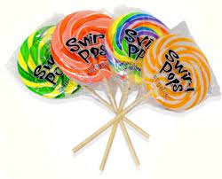 Albert's Novelty Swirl Pops On Wooden Tree Display 85g