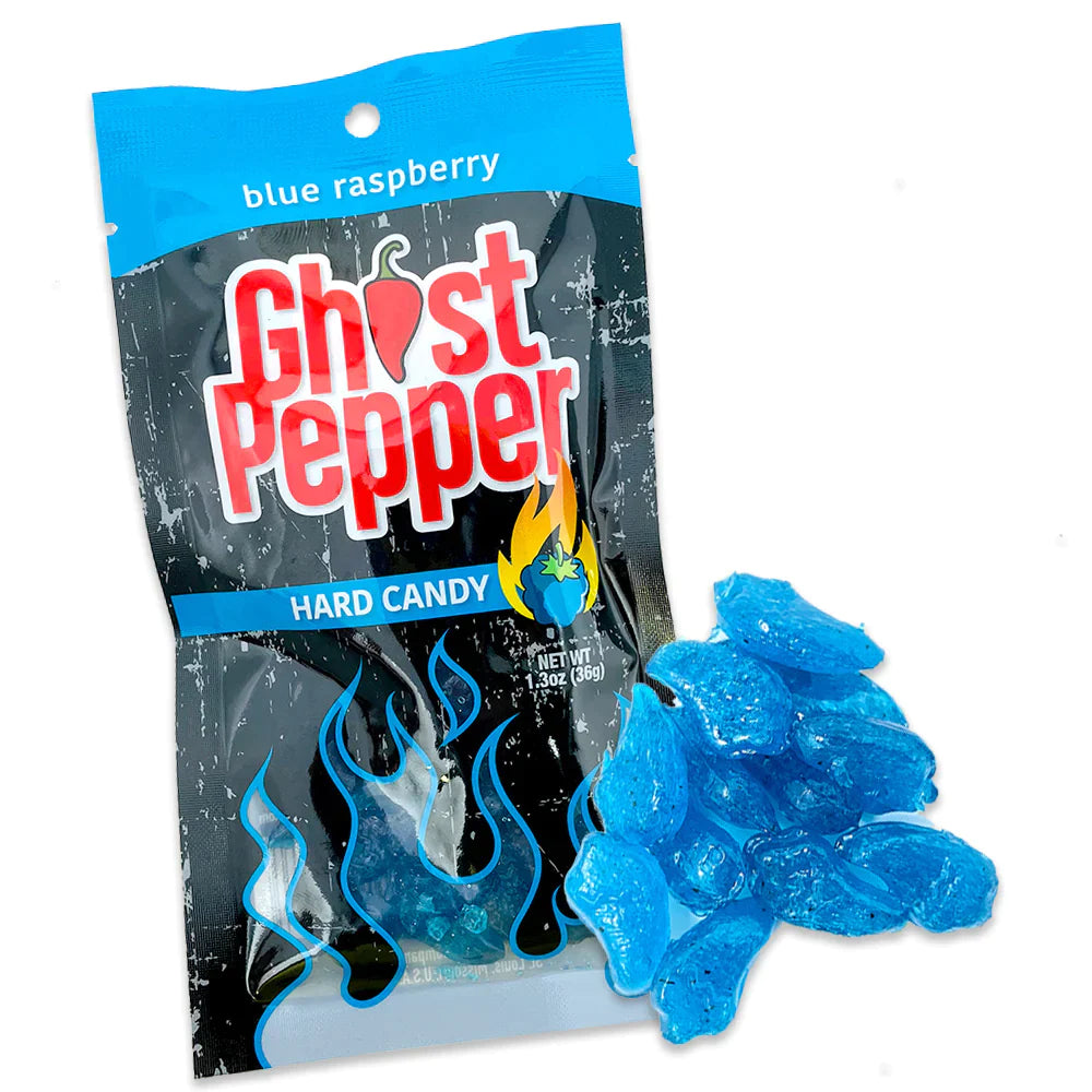 GHOST PEPPER CANDY Blue Raspberry 36g – Tom's Confectionery Warehouse