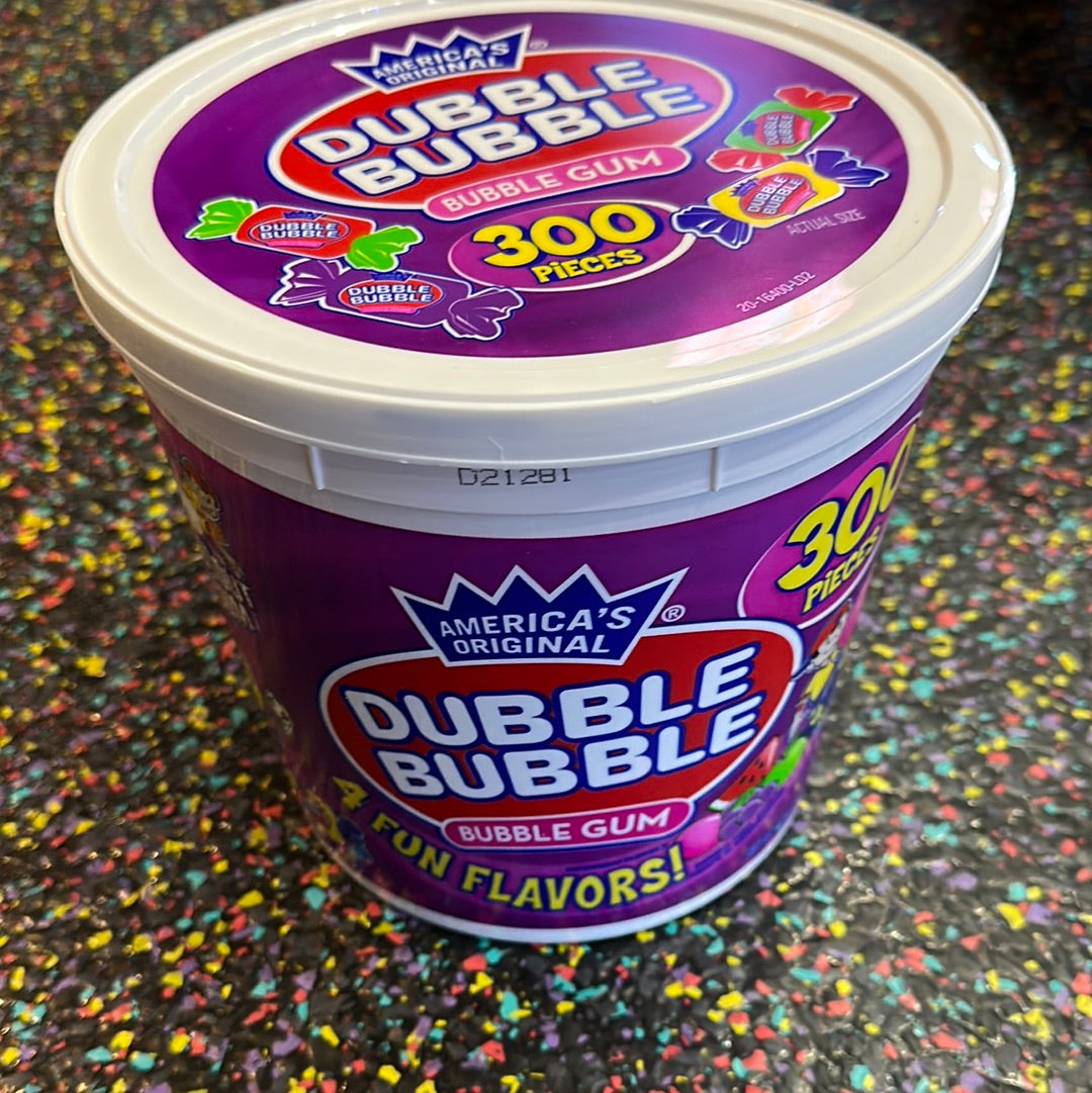 DUBBLE BUBBLE FUN FLAVOURS  TUB 300pcs