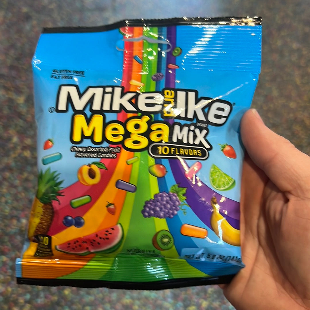 Mike & Ike Mega Mix Peg Bag 141g – Tom's Confectionery Warehouse