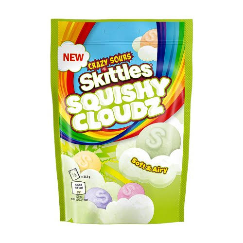 SKITTLES FRUIT SQUISHY CRAZY SOUR CLOUDS 94g – Tom's Confectionery ...