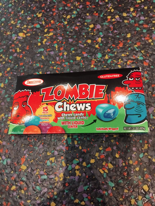 Zombie chews theatre box