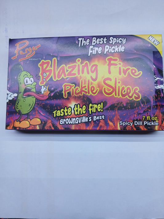 Blazing fire pickle slives