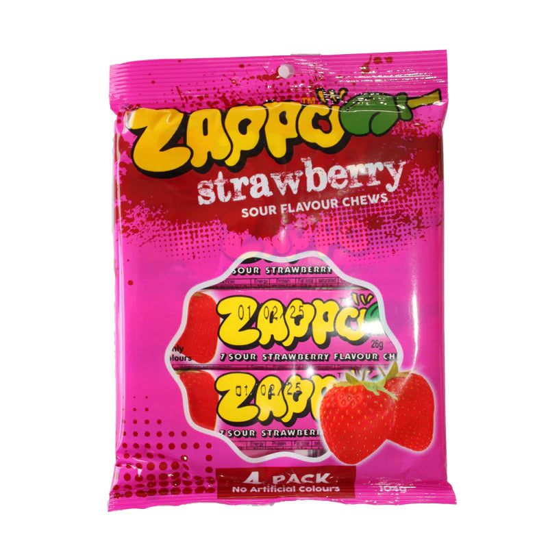 Zappo 4 Pack Strawberry 104g