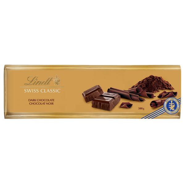 Lindt Gold Surfin Dark Chocolate Block 300g – Tom's Confectionery Warehouse