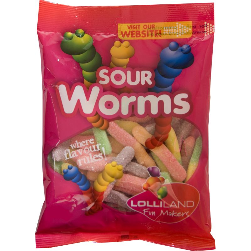 Lolliland Sour Worms 160g