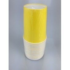 Yellow color 9oz cup 16pcs