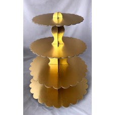 4 Tier Gold cupcake stand LARGE