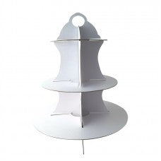 3 tier Silver cupcake stand SMALL