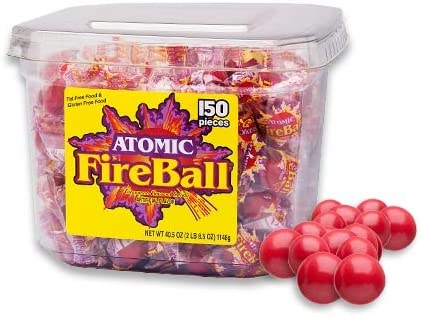 ATOMIC FIRE BALLS JAR 150 pieces