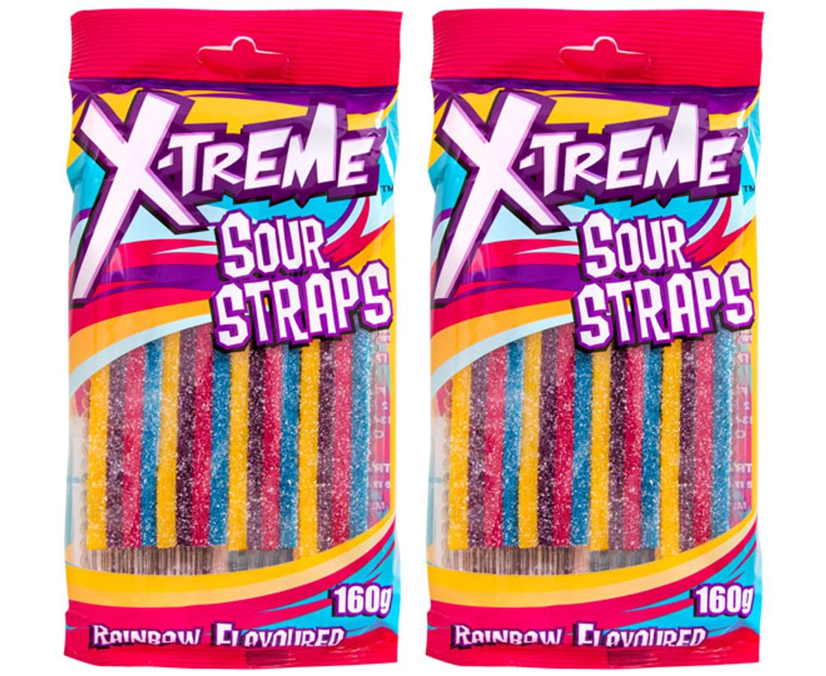 X-Treme Sour Straps Rainbow 160g