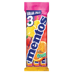 S/A MENTOS MULTI FRUIT 3PK