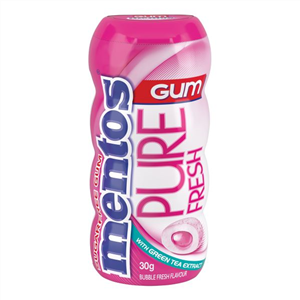 S/A MENTOS BUBBLEMINT 30G BOTT