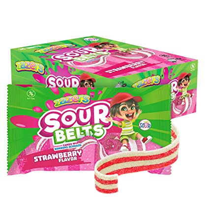 Zazer Sour Belt Strawberry 25g