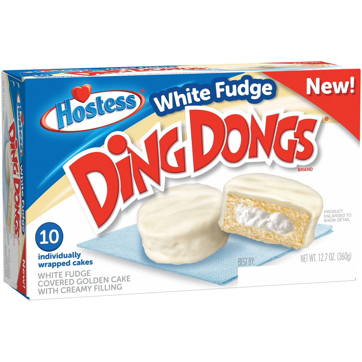 Hostess Ding Dongs White Fudge 10x36g