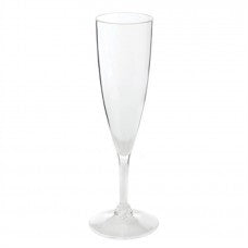 162ML CLEAR ACRYLIC CHAMPAGNE GLASSES 6PK