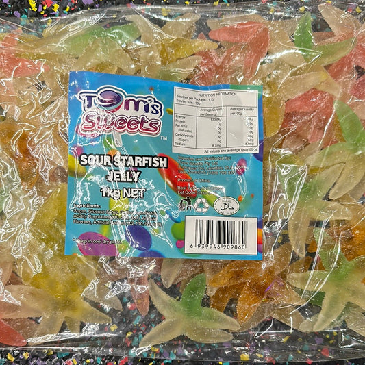 Tom's Sweets Sour Starfish Jelly 1kg